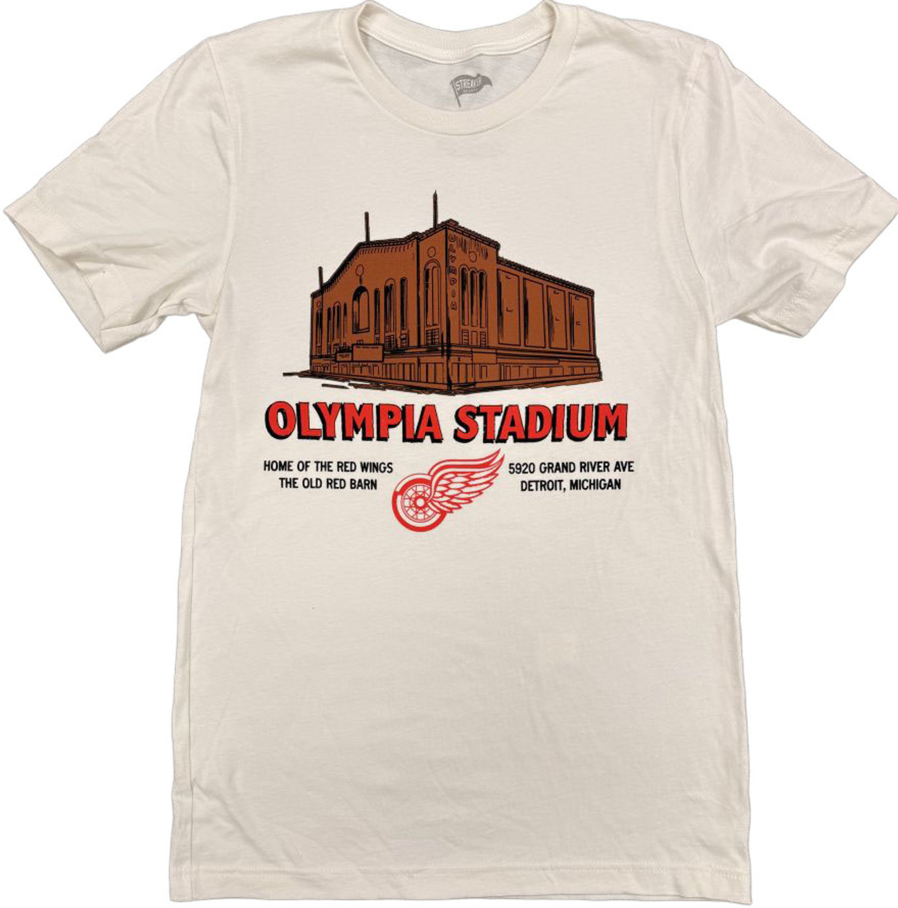 Detroit Red Wings Streaker Eras Olympia Stadium Short Sleeve T-Shirt Image coming soon