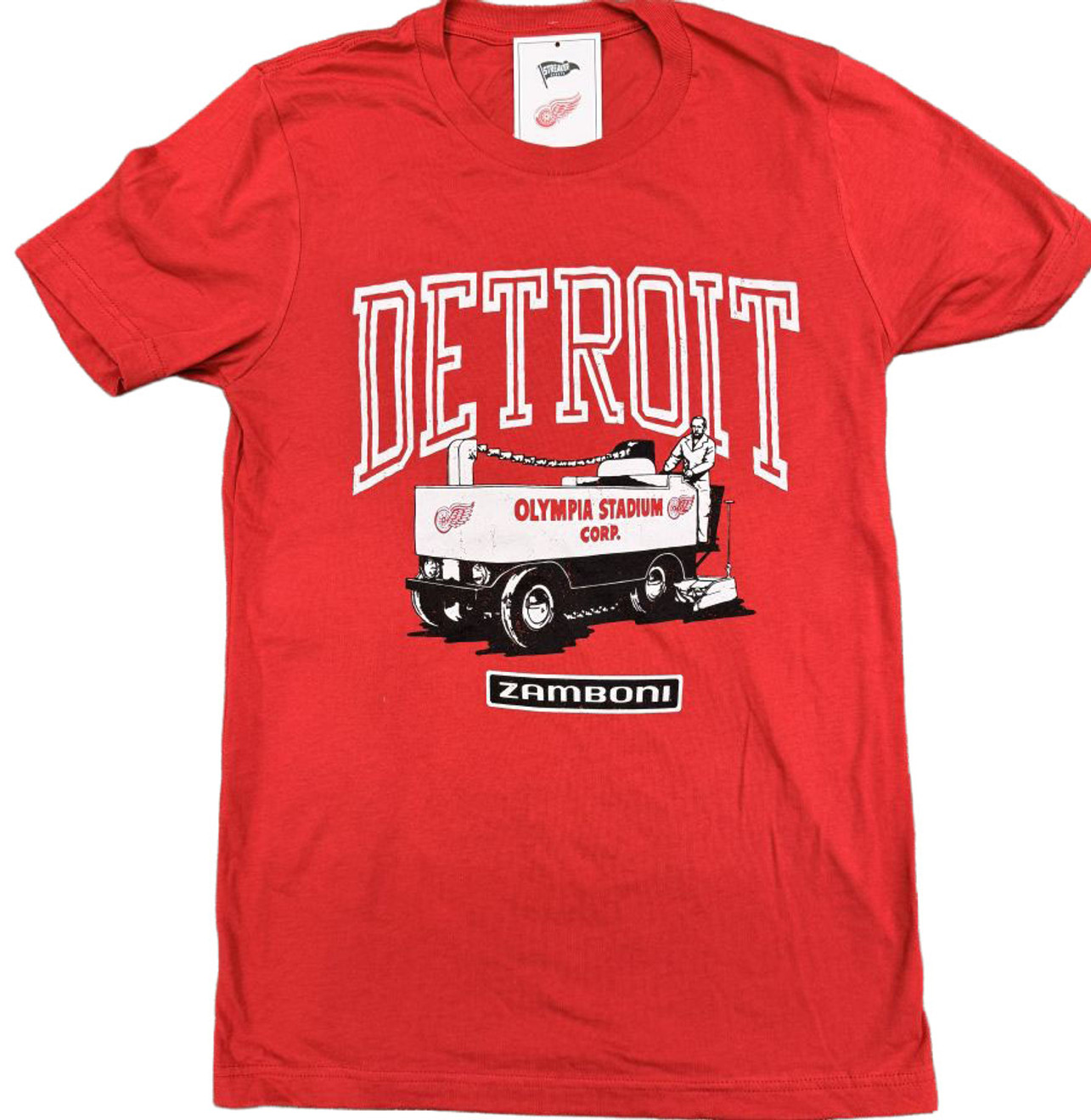 Detroit Red Wings Streaker Eras Olympia Zamboni Short Sleeve T-Shirt Image coming soon