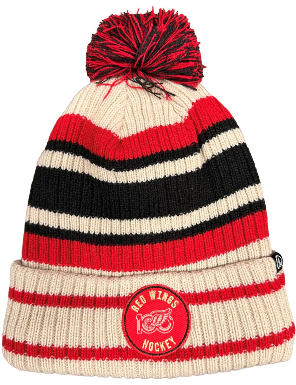 Detroit Red Wings Zephyr Centennial Paramount Knit w/ Pom
