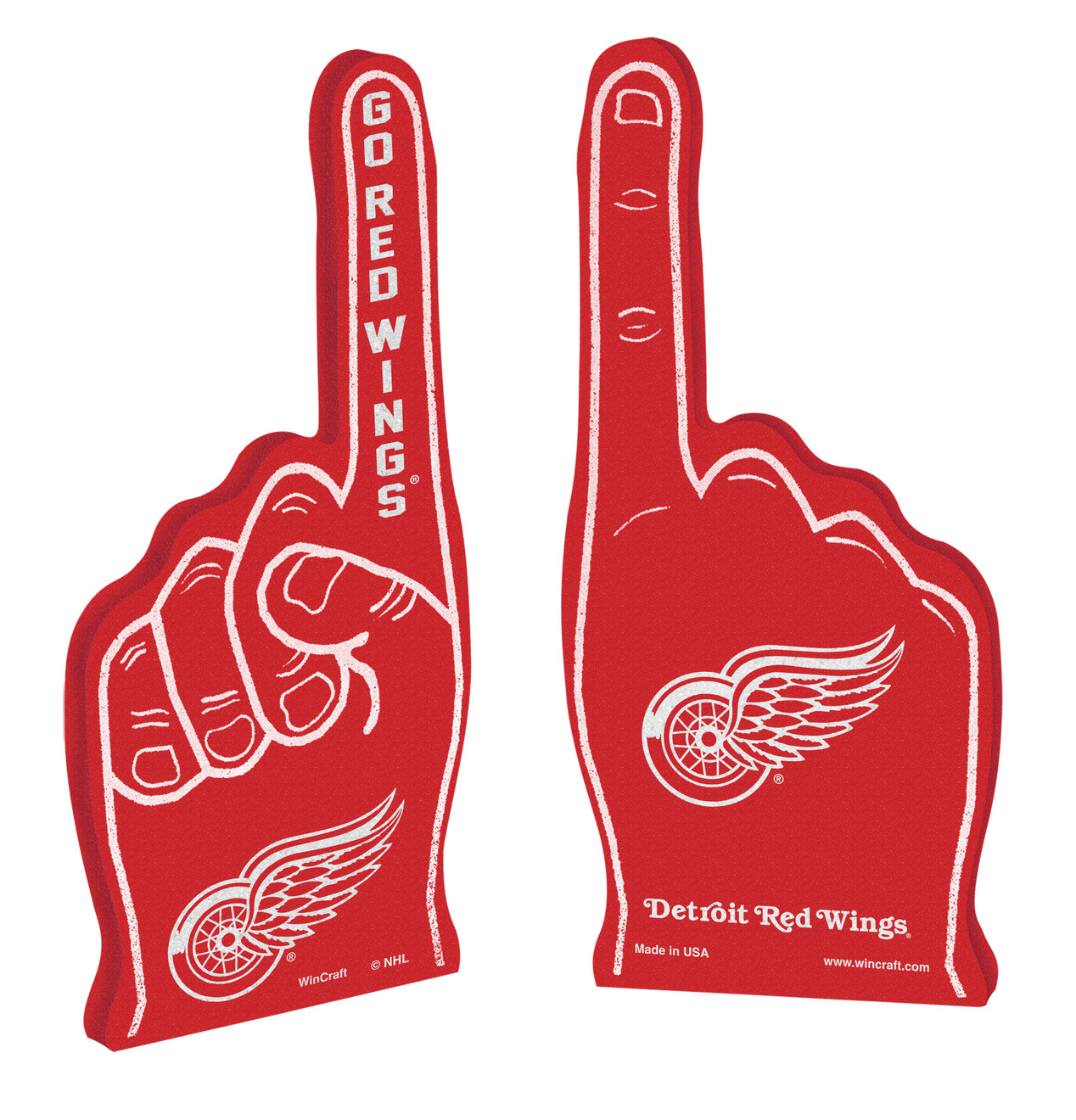 Detroit Red Wings Wincraft Foam Finger - shophockeytown