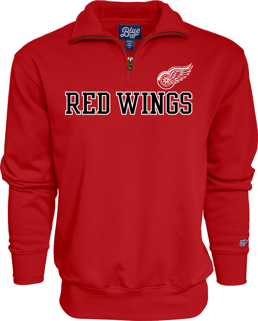 Detroit Red Wings Blue 84 Opp 1/4 Zip Jacket