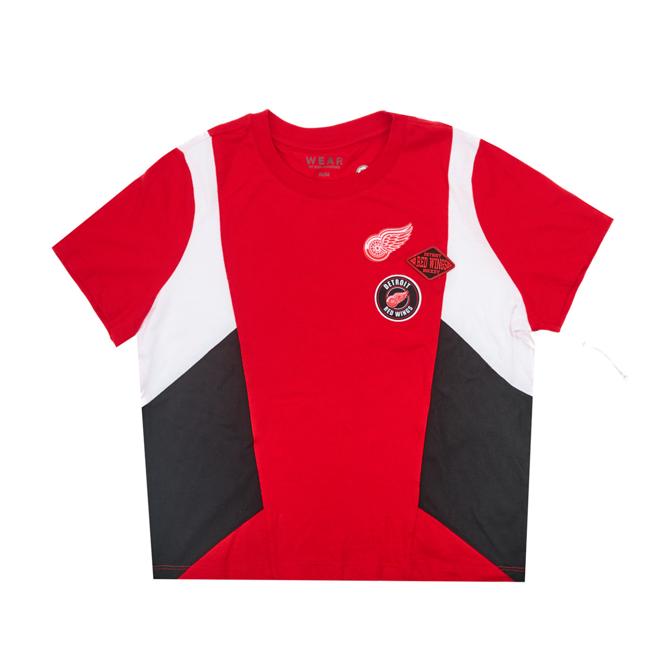 Detroit Red Wings WEAR Ladies Color Block Short Sleeve T-Shirt