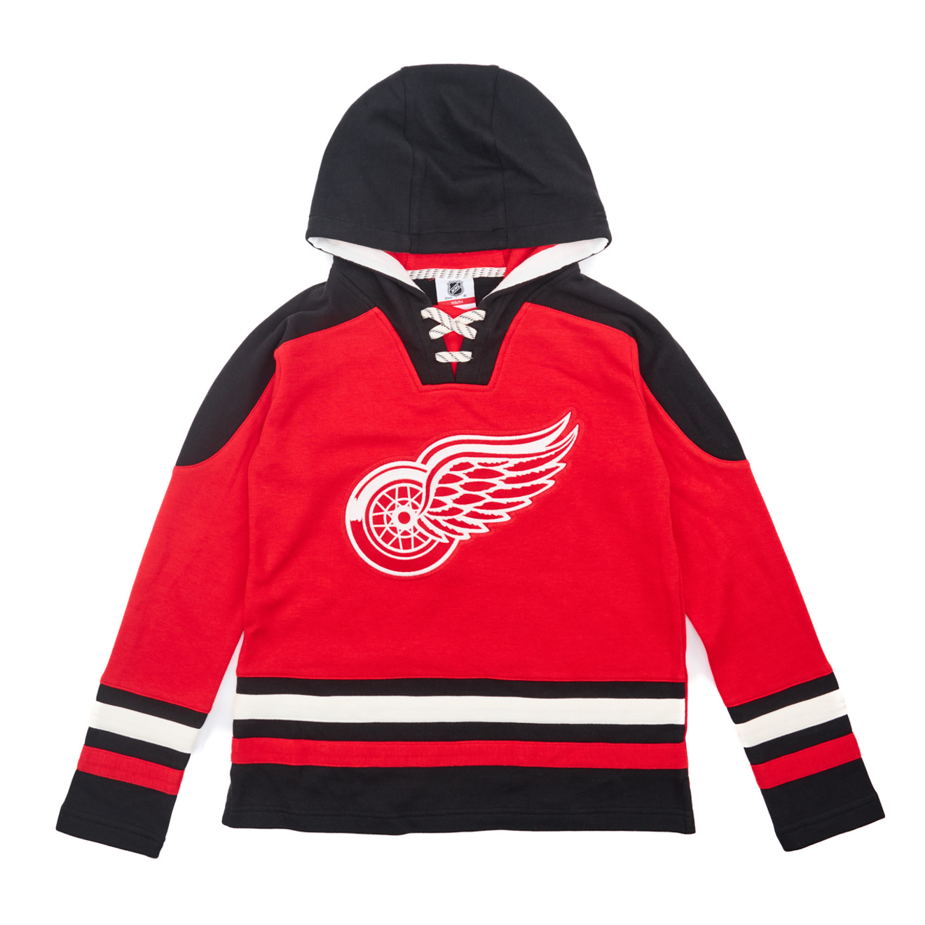 Detroit Red Wings Outerstuff Youth Ageless Hooded Sweatshirt
