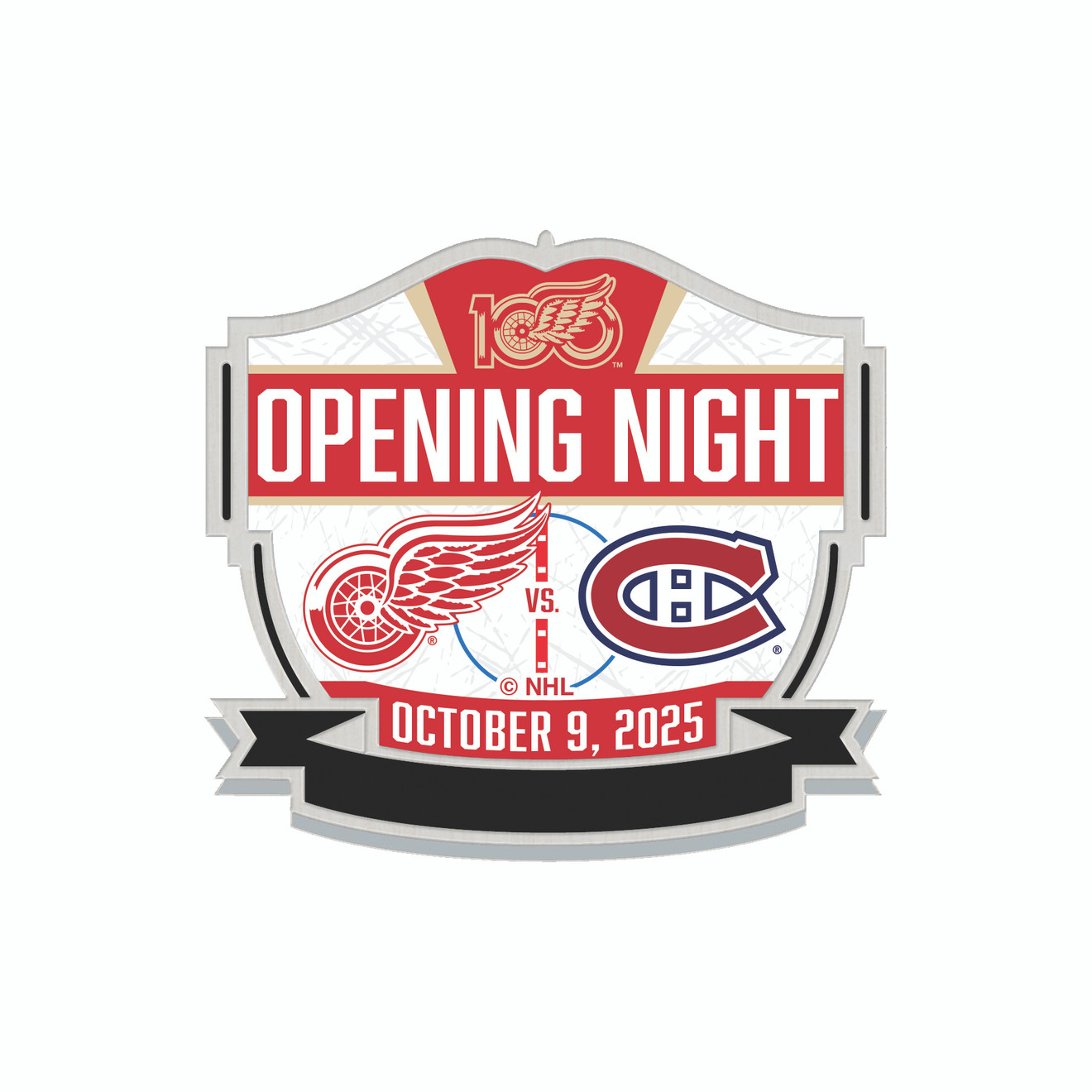Detroit Red Wings Wincraft '25-'26 Opening Night Pin - shophockeytown