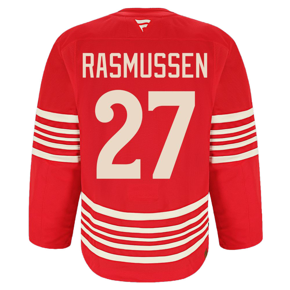 ヒスミニ エンジェル 総柄 セトア レッド 長袖 FREE 80-90 Detroit Red Wings Fanatics Premium Centennial Jersey - Rasmussen