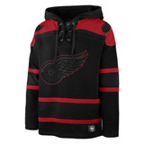 Detroit Red Wings '47 Brand Black/Red Lacer Hooded Sweatshirt