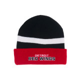 Detroit Red Wings Fanatics Black Fundamental Beanie