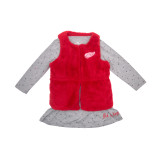 Detroit Red Wings Colosseum Toddler Meowing Vest and Dress Set