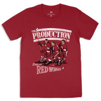 Detroit Red Wings Streaker Eras Production Line Short Sleeve T-Shirt