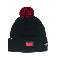 Detroit Red Wings Outerstuff Youth Draft Beanie Cuff Pom