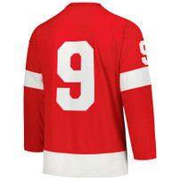 Detroit Red Wings Red Mitchell & Ness Howe #9 Jersey