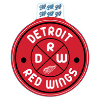 Detroit Red Wings Blue '84 Around We Go Sticker