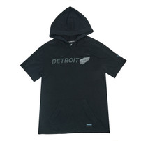 Detroit Red Wings Fanatics Authentic Pro Short Sleeve Hooded Sweatshirt