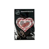 Detroit Red Wings Double Heart Friendship Reflector Keychain