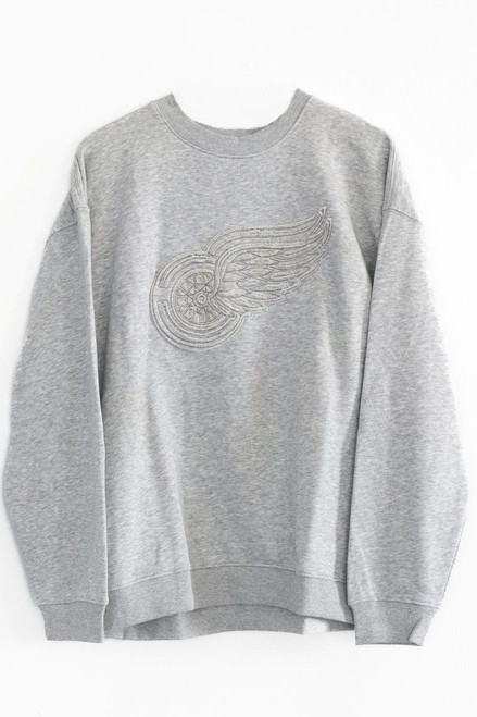 Detroit Red Wings Line Change Ladies Shadow Crewneck Sweatshirt