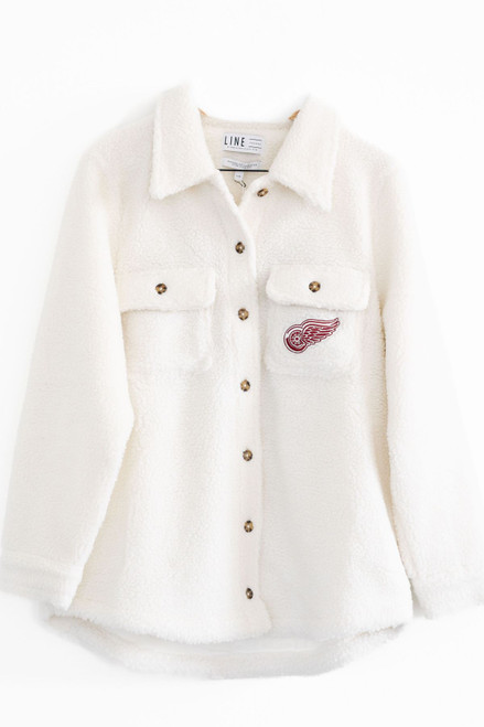 Detroit Red Wings Line Change Ladies Sherpa Jacket