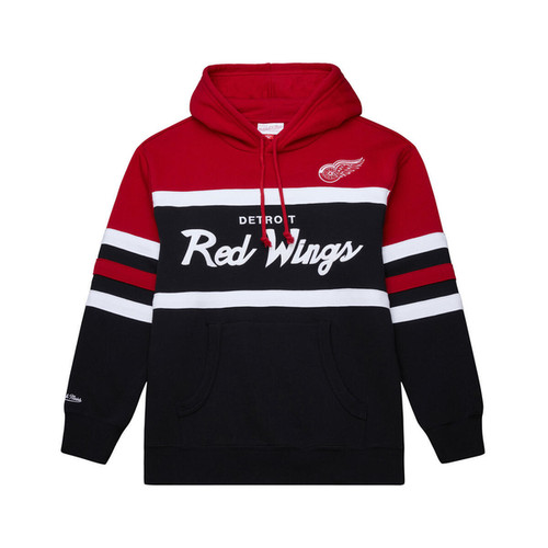 Detroit Red Wings Mitchell & Ness Head Coach Hooded Sweatshirt