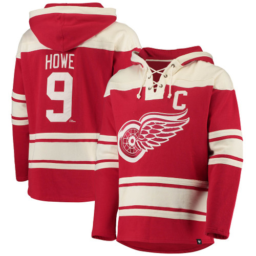 Detroit Red Wings '47 Brand Howe #9 Player Lacer