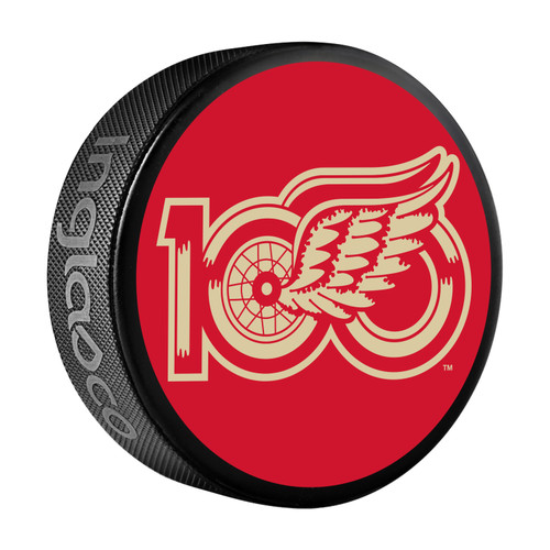 Detroit Red Wings Centennial Logo Puck