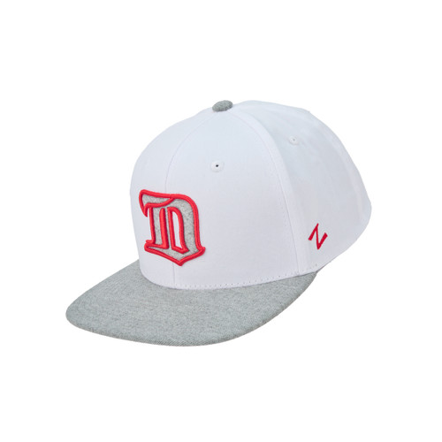 Detroit Red Wings Zephyr White w/Gray Cougar D Snapback