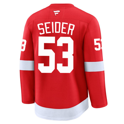 Detroit Red Wings Fanatics Premium Jersey- Seider