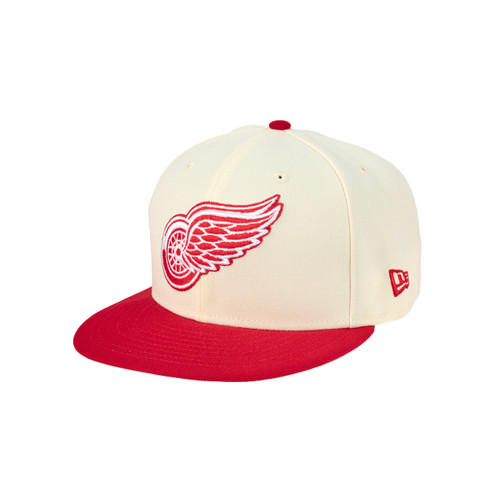 Detroit Red Wings New Era Cream Red 59FIFTY Fitted Hat