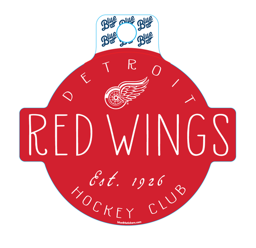 Detroit Red Wings Blue '84 Likeable Sticker