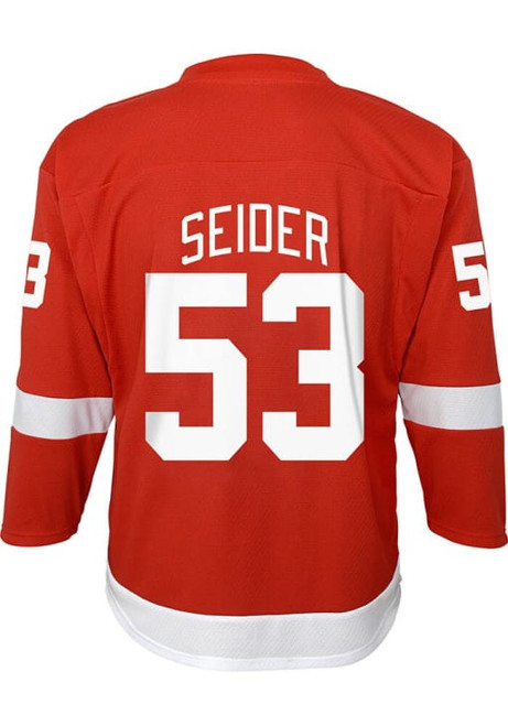 Detroit Red Wings Outerstuff Youth Home Seider #53 Replica Jersey