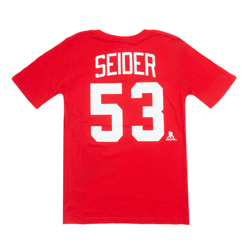 Detroit Red Wings Fanatics Seider #53 Short Sleeve T-Shirt
