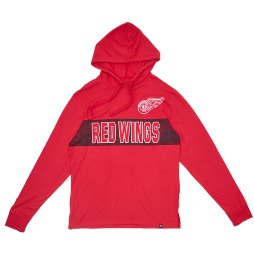 Detroit Red Wings '47 Brand Field Franklin Hooded Sweatshirt