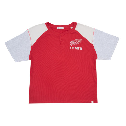 Detroit Red Wings '47 Brand Ladies Underline Henley