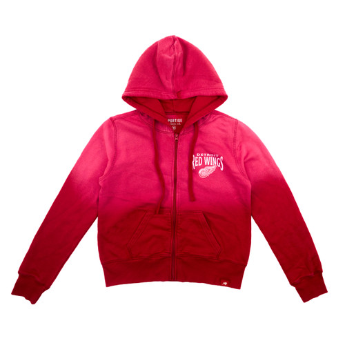 Detroit Red Wings Sportiqe Ladies Carli Full Zip Hood