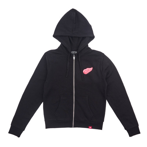 Detroit Red Wings Sportiqe Ladies Ally Full Zip Hooded Sweatshirt