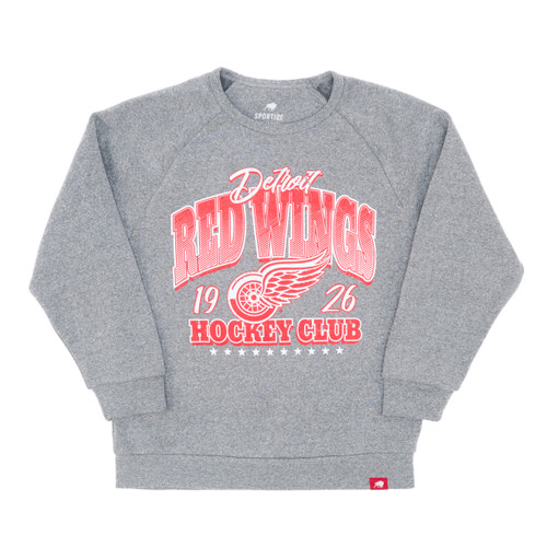 Detroit Red Wings Sportiqe Youth Lil Harmon Crewneck Sweatshirt
