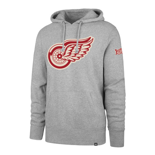 Detroit Red Wings '47 Brand Gray Centennial Core Headline Hood