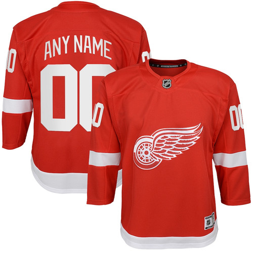 Detroit Red Wings Outerstuff Youth Home Custom Jersey