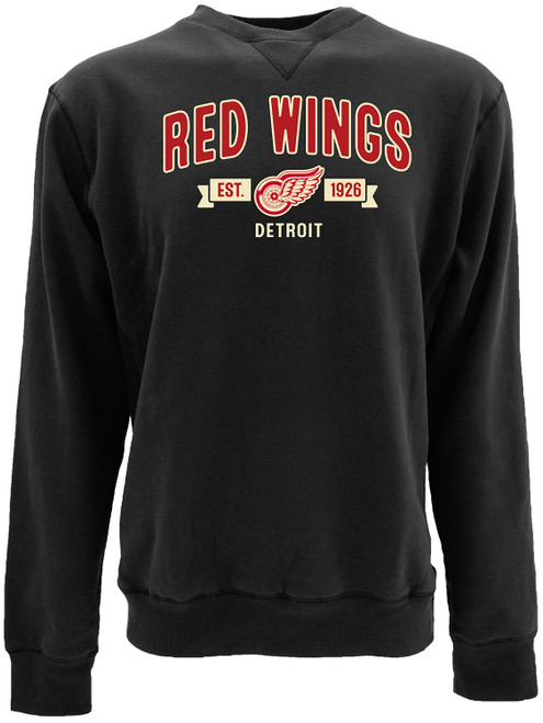 Detroit Red Wings Blue 84 Centennial Chain Drive Crewneck Sweatshirt