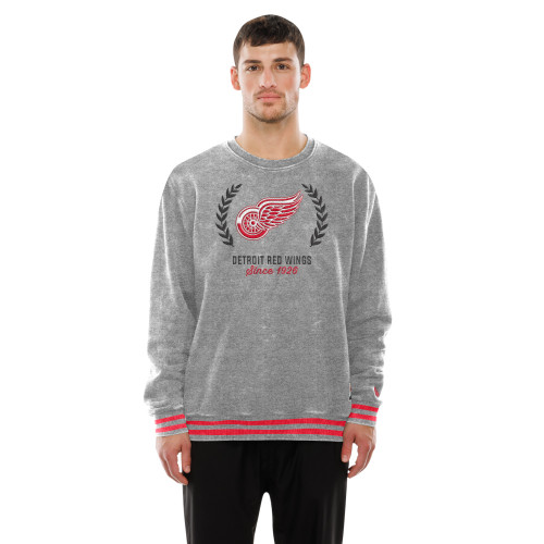 Detroit Red Wings New Era '25 Throwback Crewneck Sweatshirt