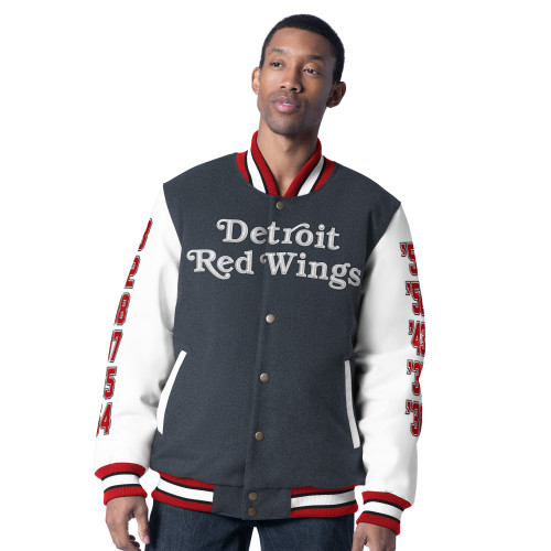 Detroit Red Wings Starter Centennial Coin Toss Varsity Jacket