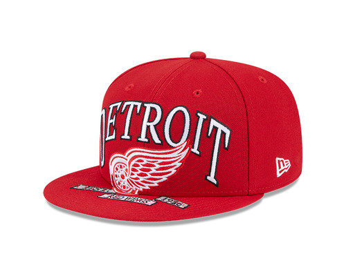 Detroit Red Wings New Era Oversized Graphic 59FIFTY Fitted Hat