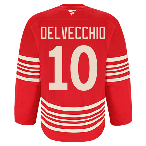 Detroit Red Wings Fanatics Premium Alumni Centennial Jersey - Delvecchio