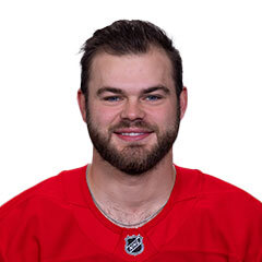 Detroit Red Wings player Alex Debrincat.