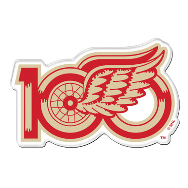 Detroit Red Wings Wincraft Centennial Acrylic Magnet - shophockeytown