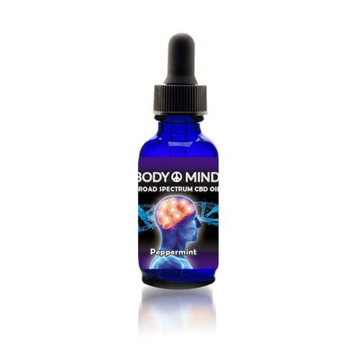 Body & Mind Broad Spectrum CBD Oil - 5000 MG CBD, Peppermint