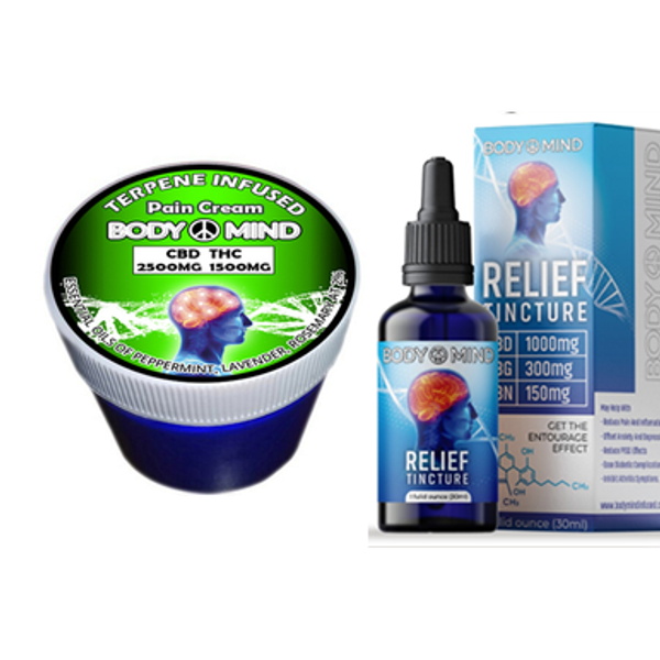 Pain Cream THC - Relief Tincture Bundle