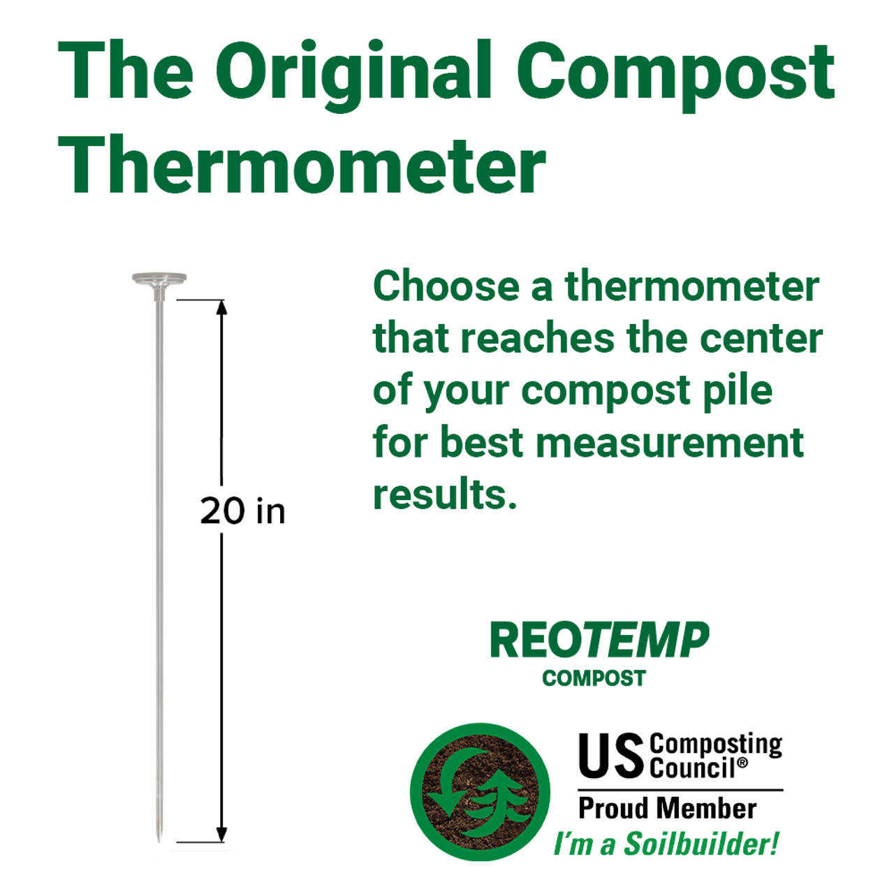 20 Compost Thermometer