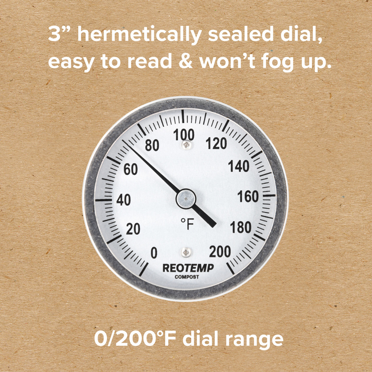 DIAL THERMOMETERS - 3 DIAMETER