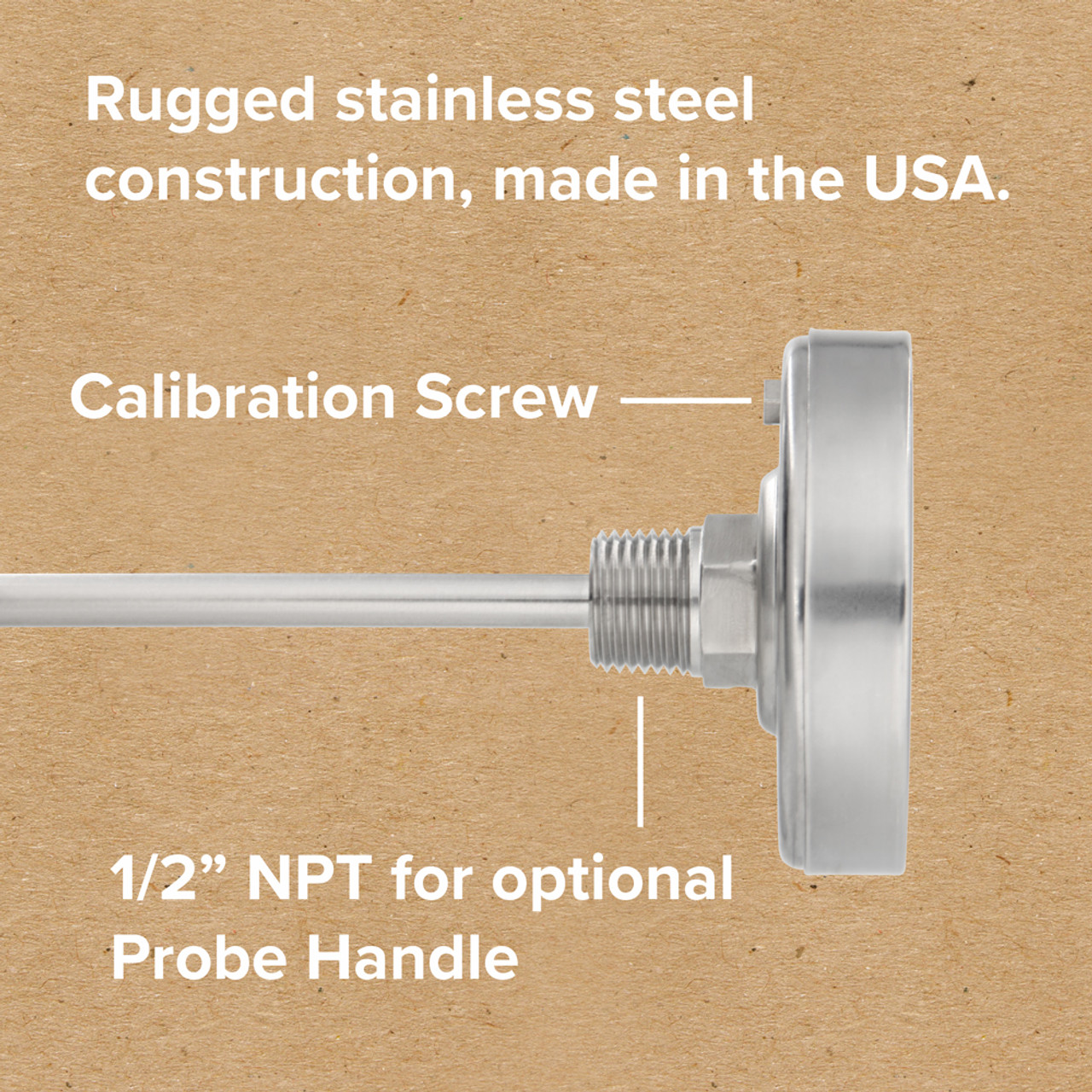 20 Stainless Steel Compost Thermometer Probe