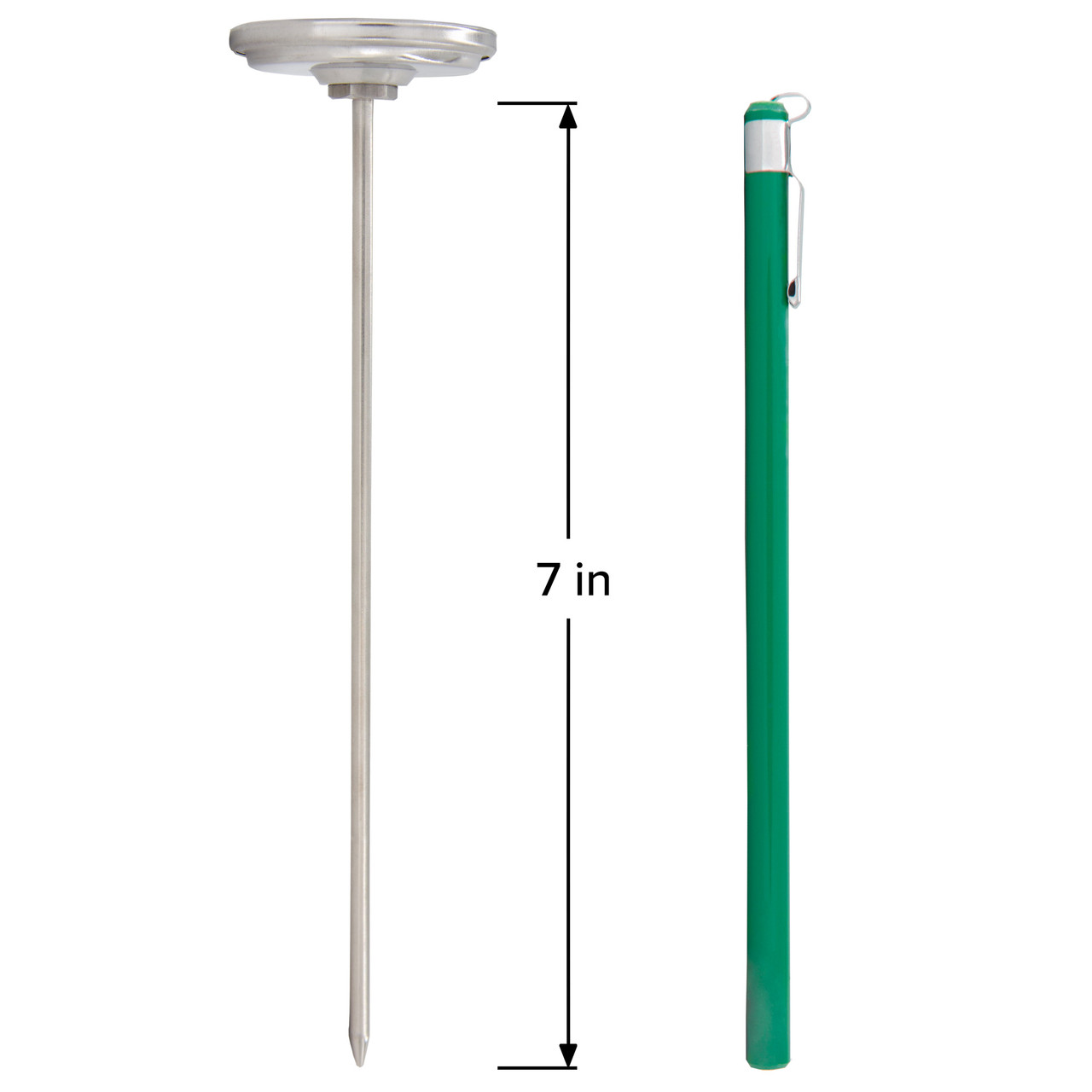 REOTEMP Soil & Compost Thermometer, 12 Inch Stem, with Digital Composting  Guide