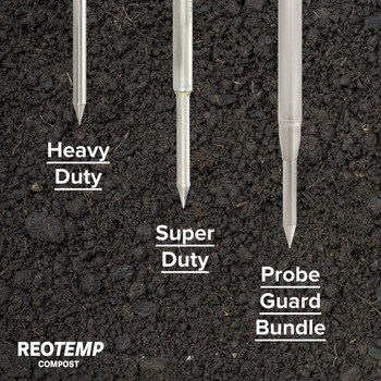 Heavy Duty Digital Compost Thermometer with Probe Guard Bundle Heavy Duty Digital Compost Thermometer with Probe Guard Bundle